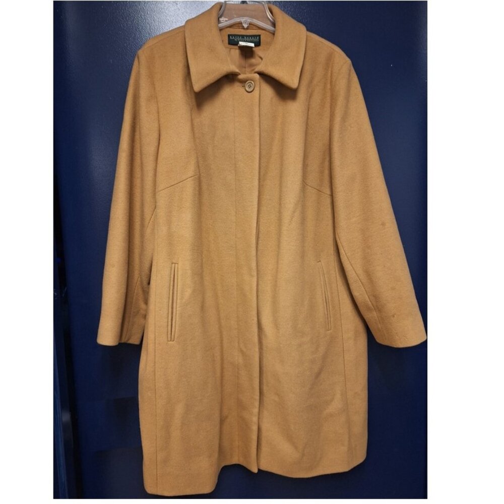 Old Money Long Tan Coat Harve’ Benard By Benard Holtzman Wool Woman's Coat